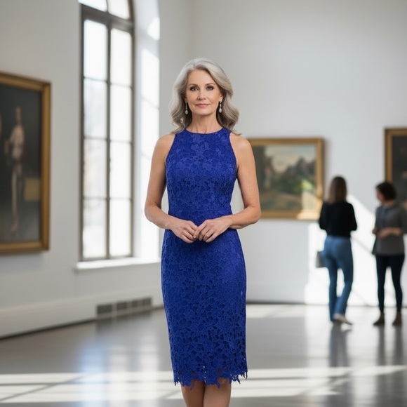 antonio melani blue lace dress Maxi Dress Antonio Melani Blue Lace Dress Antonio Melani Inspired By Her Own Vintage Treasures, Amanda